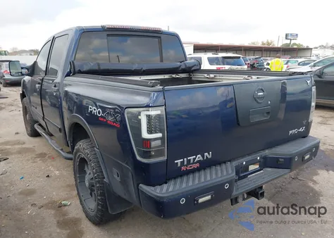 2011 Nissan Titan Pro-4X from USA, damaged, VIN 1N6AA0EC8BN322828